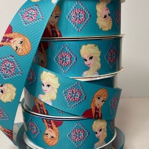 Disney Frozen Princess Printed Grosgrain Ribbon 10 Spools 1" 3yds Crafts